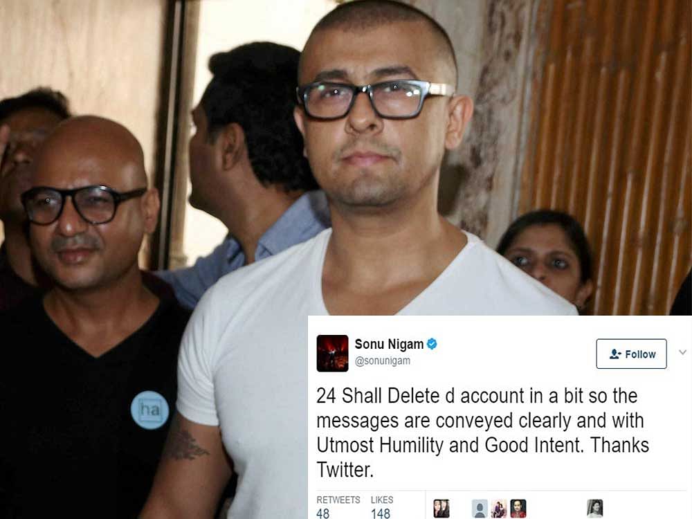 Popular singer Sonu Nigam has raised his voice against twitter's move against Abhijeet Bhattacharya. File Photo