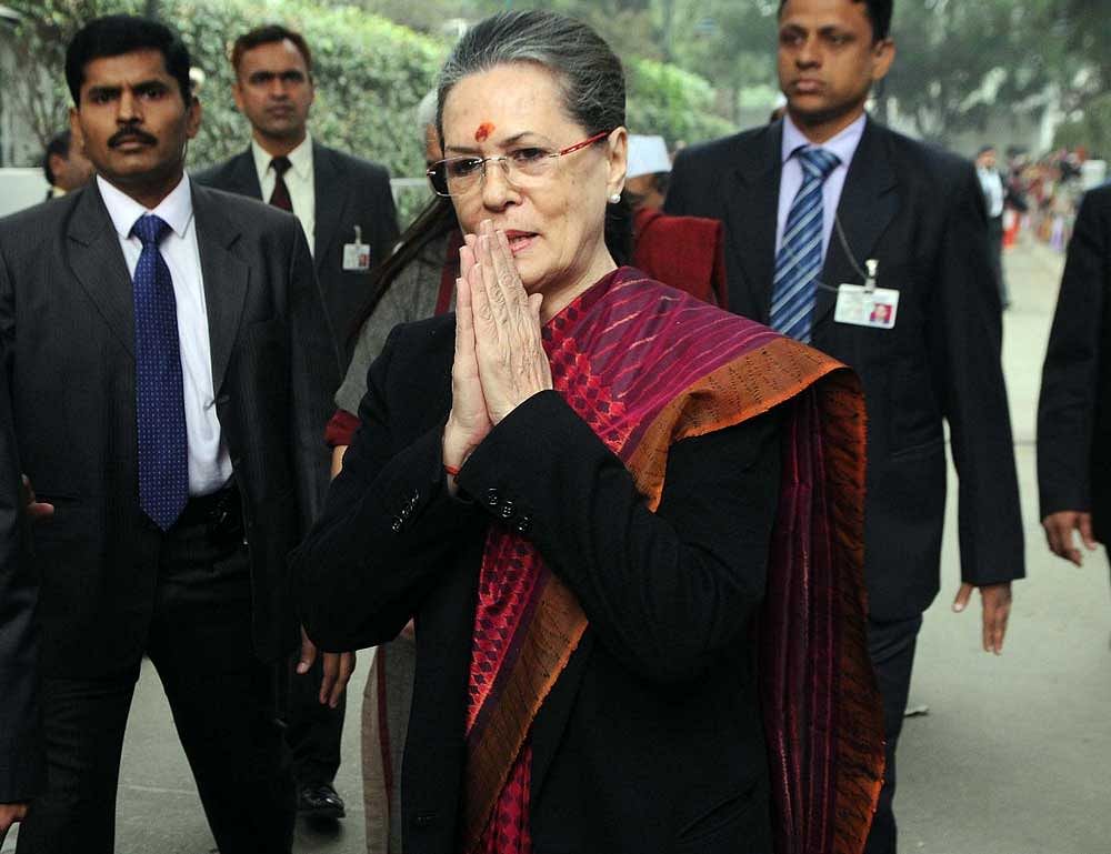 Congress chief Sonia Gandhi. DH File Photo