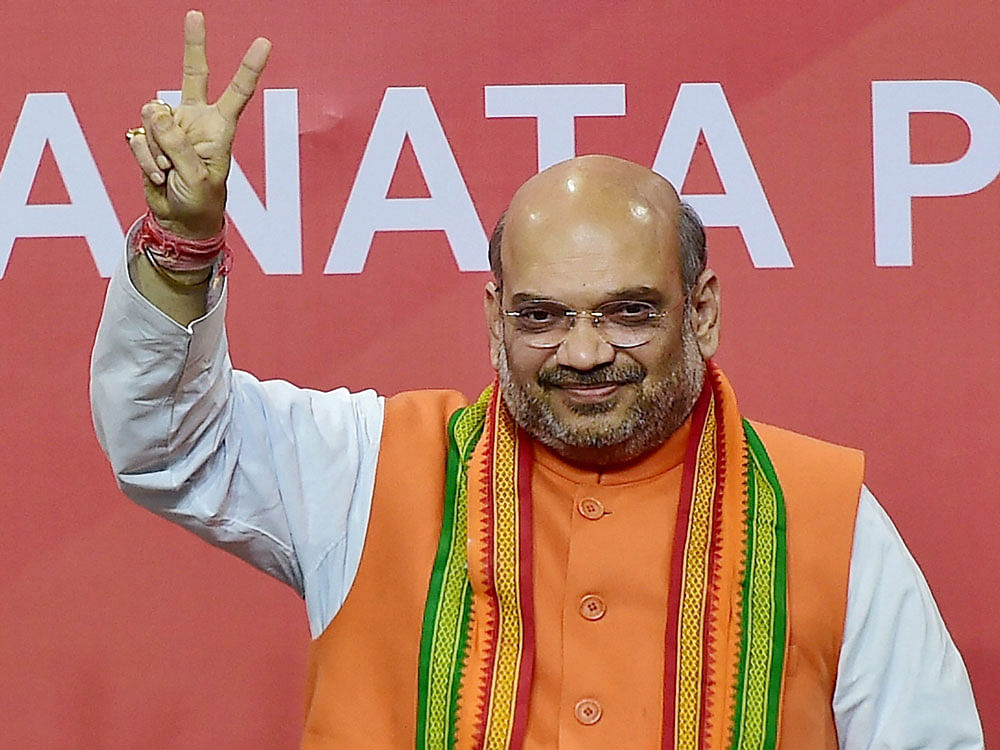 A confident BJP president Amit Shah said the popularity ratings of Modi and BJP cannot be segregated. PTI file photo