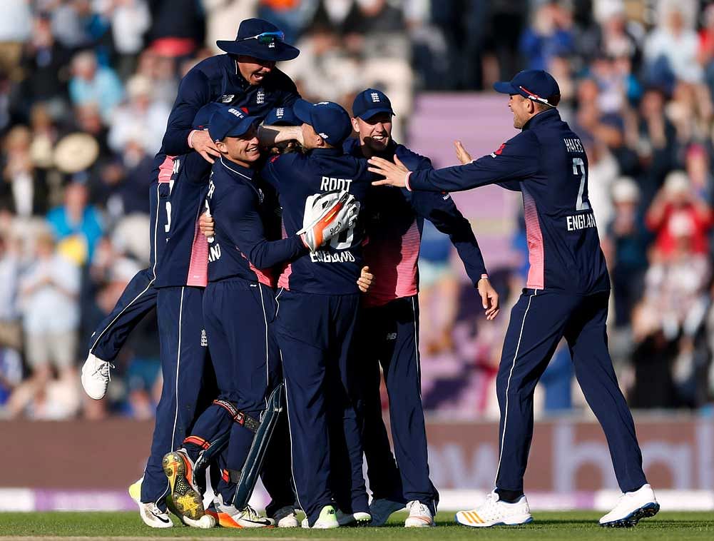 The world's top-ranked ODI side needed 20 off the last two overs when David Miller (71 not out) struck Jake Ball for a six and a four off successive deliveries. Reuters Image.