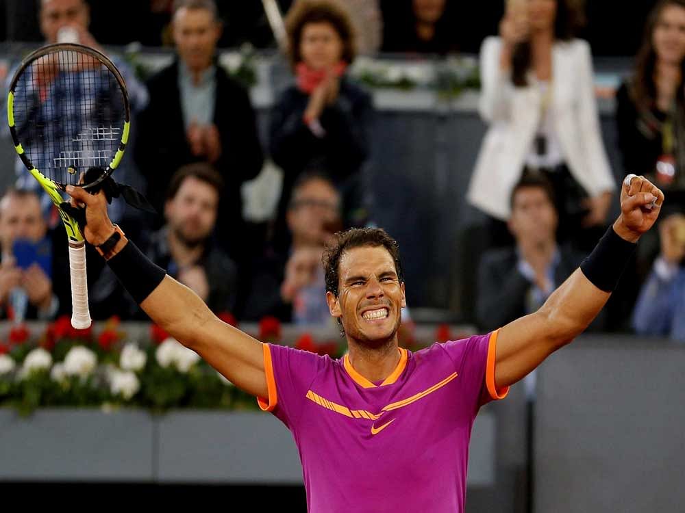 Potential challenges could come from a new generation of big hitters such as rising Austrian Dominic Thiem and Germany's new wunderkind Alexander Zverev, but Nadal looks in the mood to regain his Parisian throne. PTI file photo.