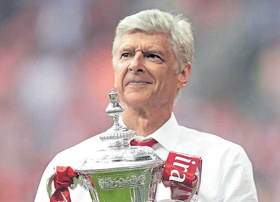 salvaging pride Despite winning the FA Cup for a record seventh time as coach, Arsene Wenger may not be offered a contract extension at&#8200;Arsenal. Reuters photo.