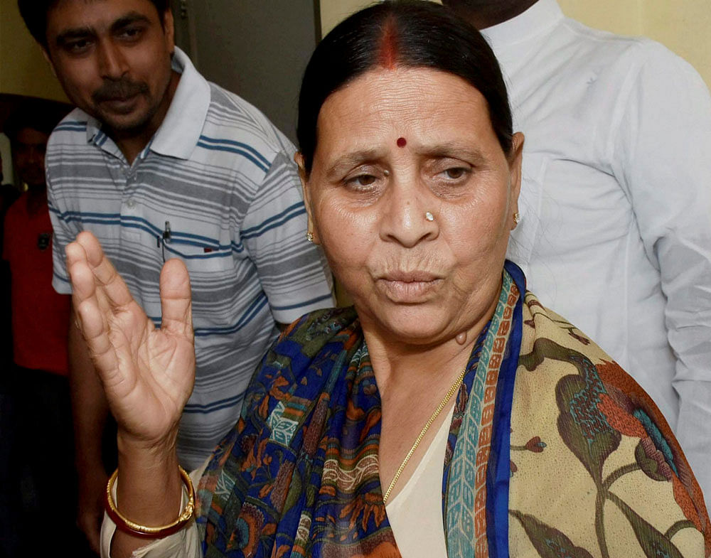 Rabri Devi faces accusations of acquiring land alloted to two other ministers when she was CM of Bihar. Photo credit: PTI.