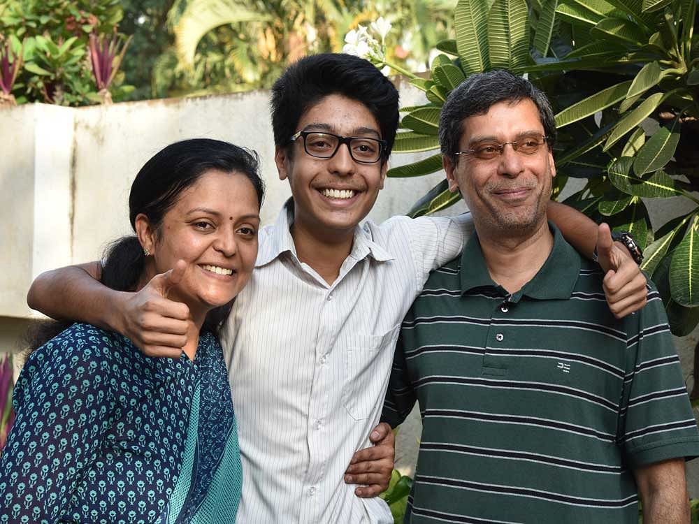 Ashwin Rao from St Paul's English School, J P Nagar, Bengaluru, grabbed the top slot in the class X Indian Certificate of School Education&#8200;exams, scoring 99.4%, by securing 497 out of 500 marks. DH photo