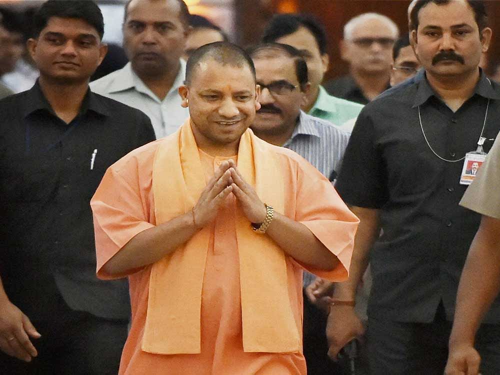 Yogi was waiting at the guest house for Advani along with other state leaders. File photo