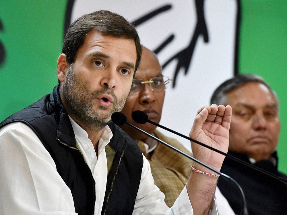 Rahul Gandhi claimed the government was hiding its failures by manufacturing issues to distract people. Photo credit: PTI.