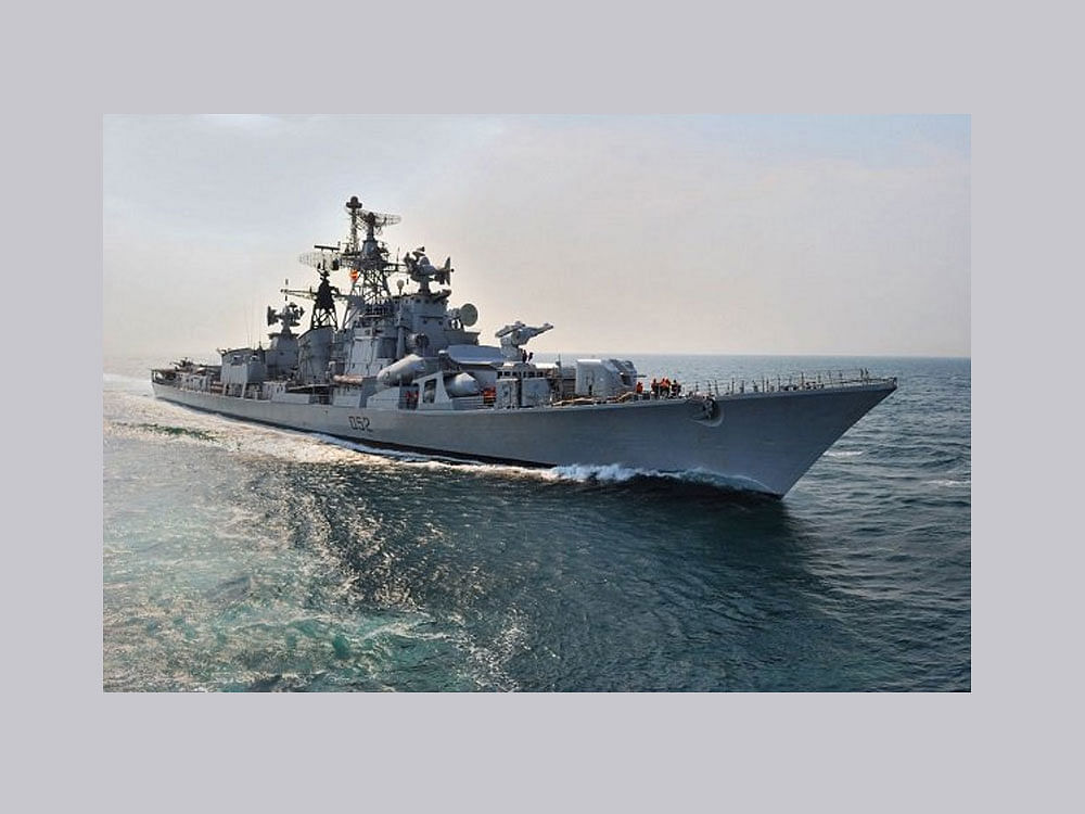 The sailor was found dead on the INS Rana in vizag with bullet injuries. Photo credit: twitter.