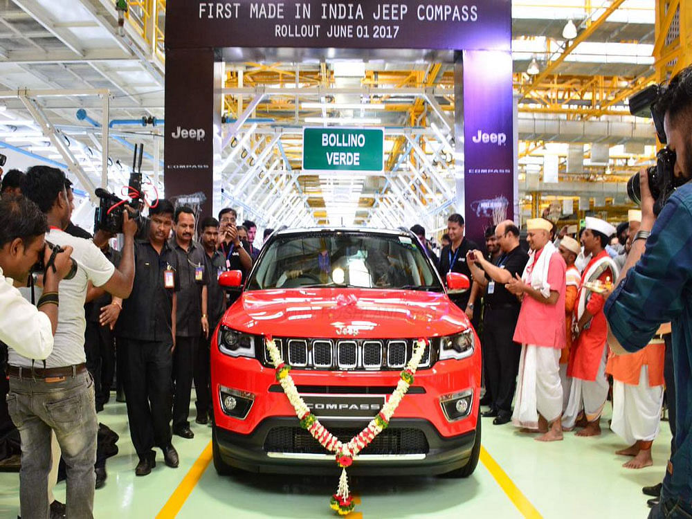 Fiat Chrysler launched its first locally manufactured Jeep Compass today. Photo credit: twitter.