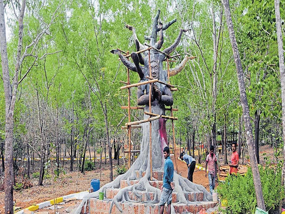 The tree park project work began in December 2016. It will be a wholesome entertainment and education package for the visitors,&#8200;according to the forest department officials.