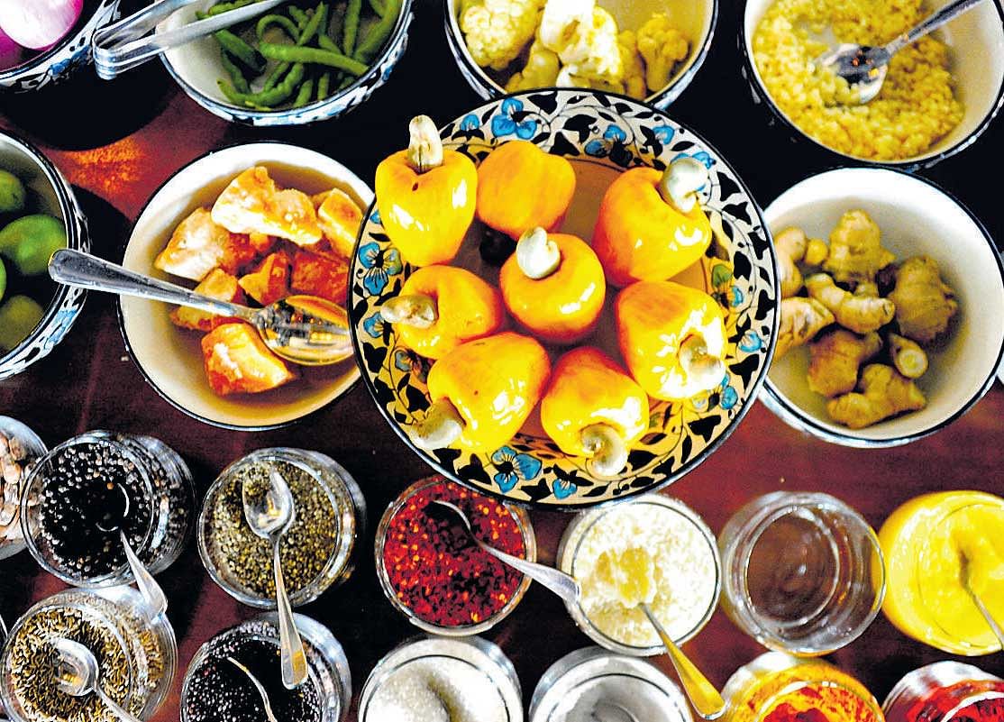 A spread of spices.