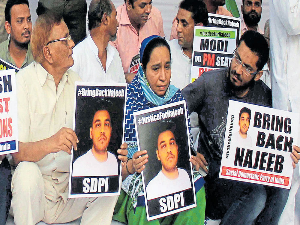 The Delhi High Court handed over the case to the Central Bureau of Investigation (CBI) after Najeeb's mother, Fatima Nafees, approached it as the Delhi Police failed to trace him. DH File Photo