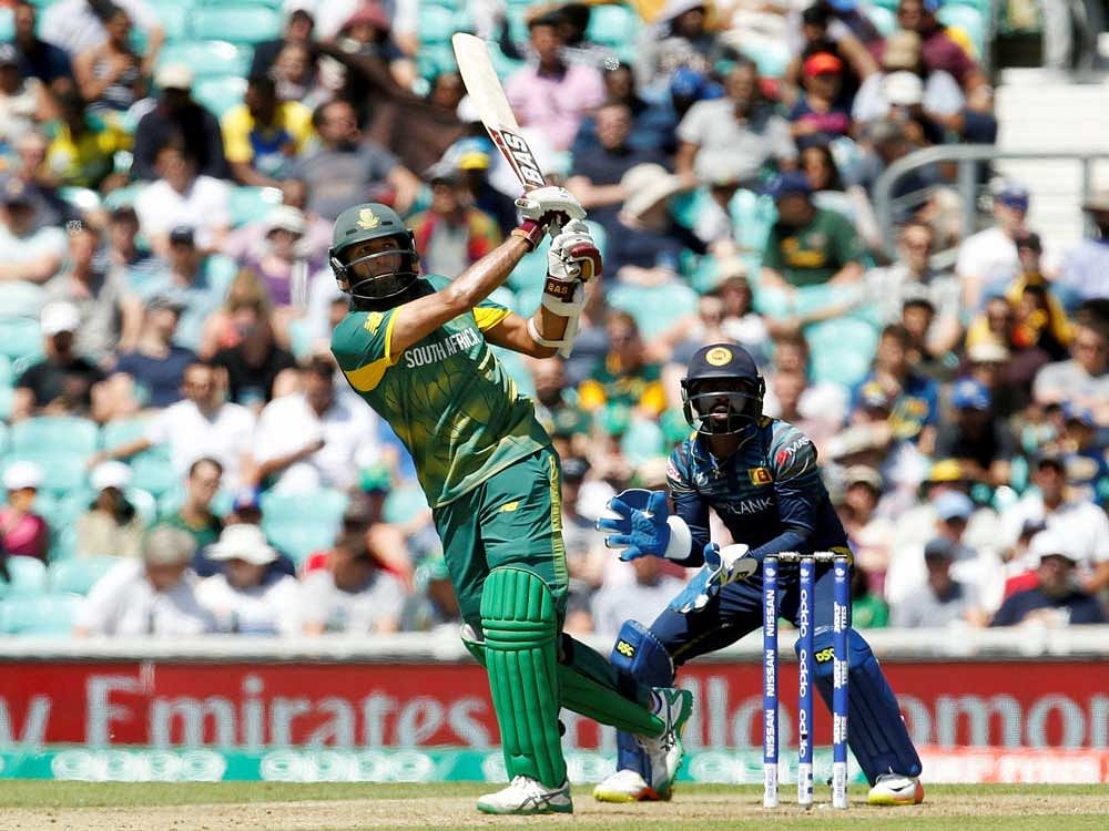 South Africa's Hashim Amla during the ICC Champions Trophy, Group B match between South Africa and Sri Lanka at The Oval, London. AP / PTI