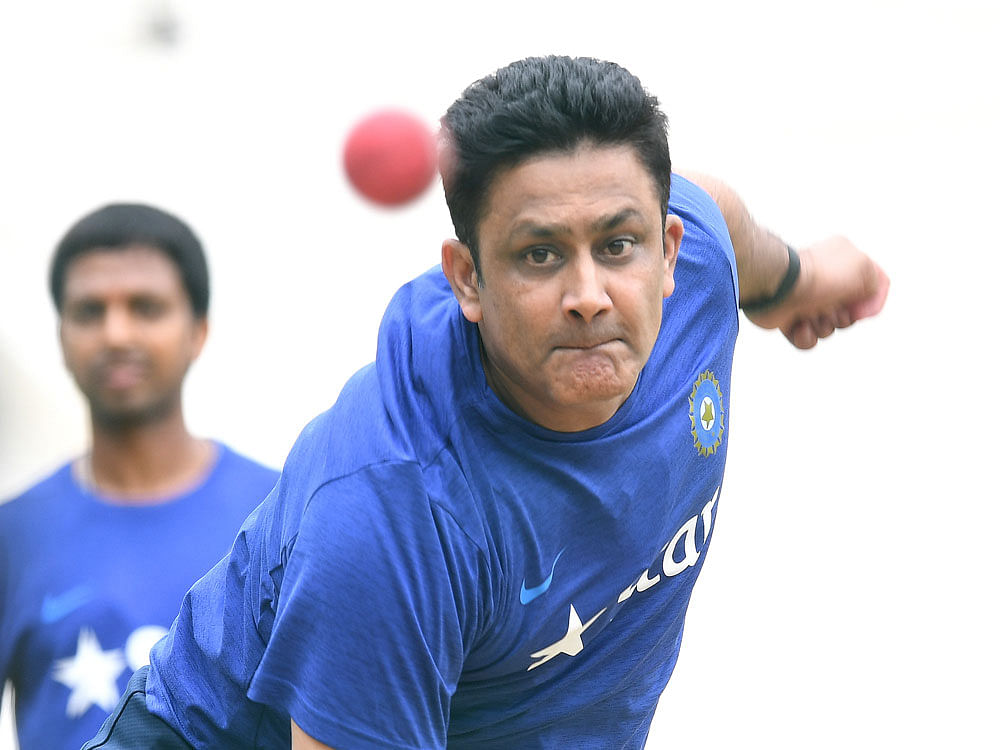 Former India cricketer Farokh Engineer expressed surprise over coach Anil Kumble not being given an extended run. In Picture: Anil Kumble, Photo credit: PTI.
