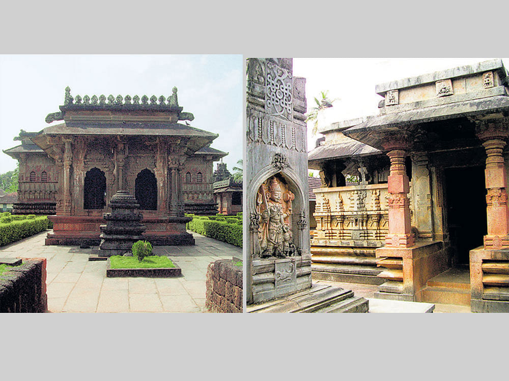 distinctive: Aghoreshwara Temple in Ikkeri; Rameshwara Temple in Keladi. Photos by Author.
