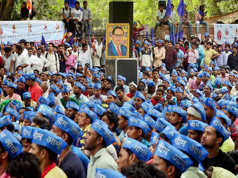 The Bhim Army shot to the limelight after the May 5 clashes between dalits and thakurs at Shabbirpur village in Saharanpur in which one person was killed and several injured. Photo credit: PTI. Representational Image.