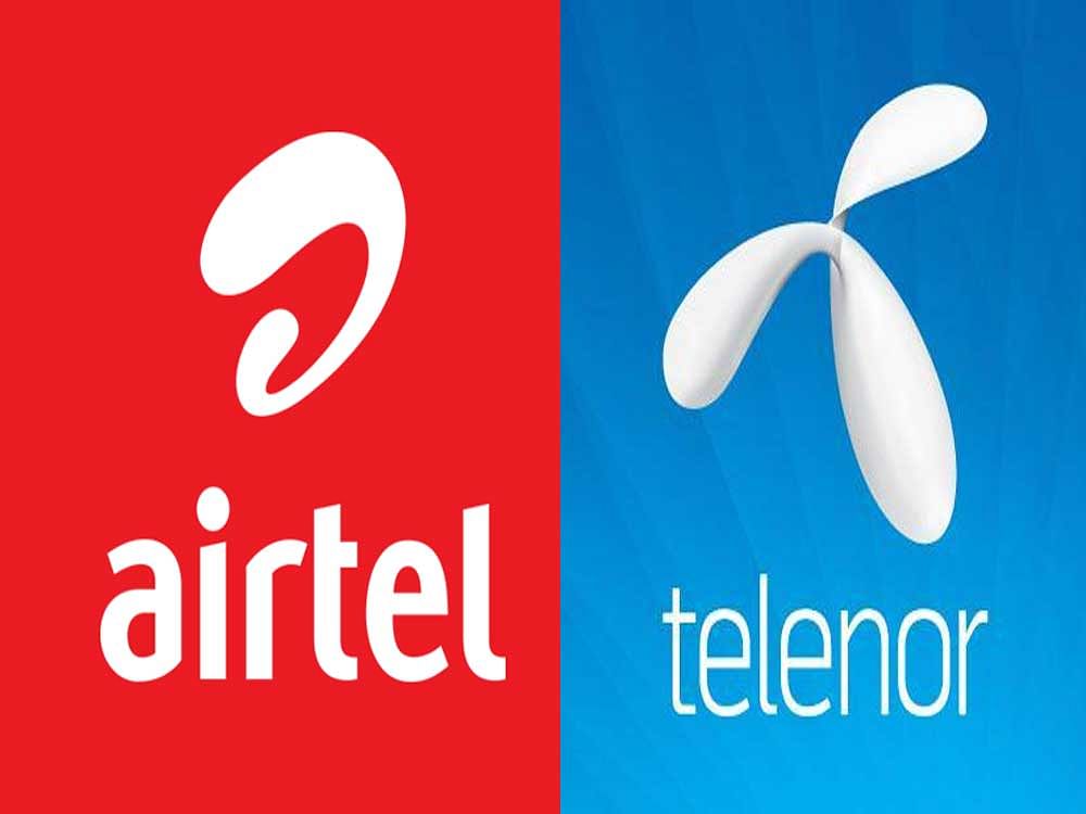 Last week, Bharti Airtel and Telenor India also filed a joint application before National Company Law Tribunal for approval of their merger following nod from the market regulator Sebi and stock exchanges -- BSE and NSE. Photo courtesy Twitter. For representational purposed only,