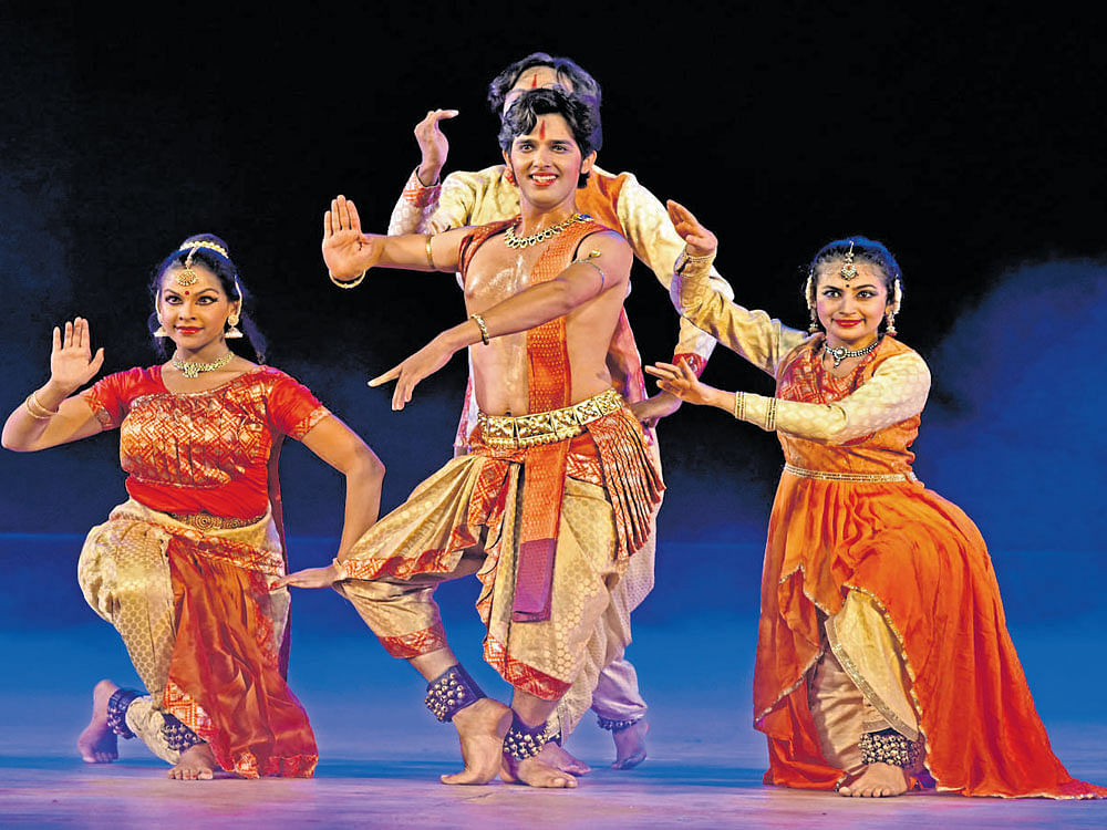 artistic side: Performance from 'Simha Katha'. DH Photo by S K Dinesh