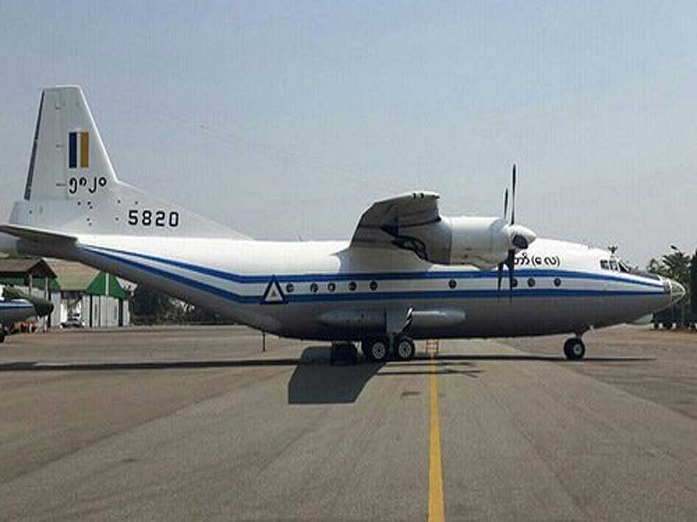 A Y-8-200 F military aircraft, similar to the plane that has gone missing in Myanmar. Representational Image. Photograph: Twitter