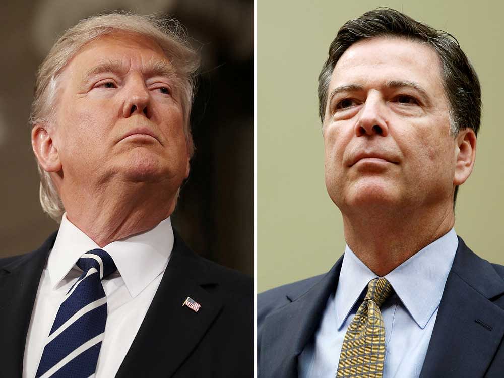 Comey admitted in his sworn testimony that he had asked a friend to leak notes he kept detailing his meetings with Trump to a reporter. Reuters File Photo