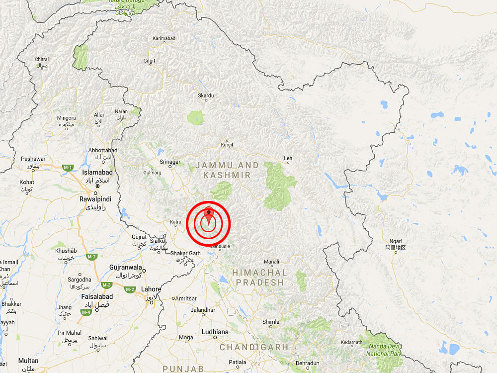 The quake hit some parts of J&K, but no loss of life has been reported. file photo.
