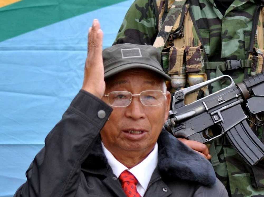 Chairman of Naga rebel group NSCN-K, S S Khaplang. Image courtesy: Facebook