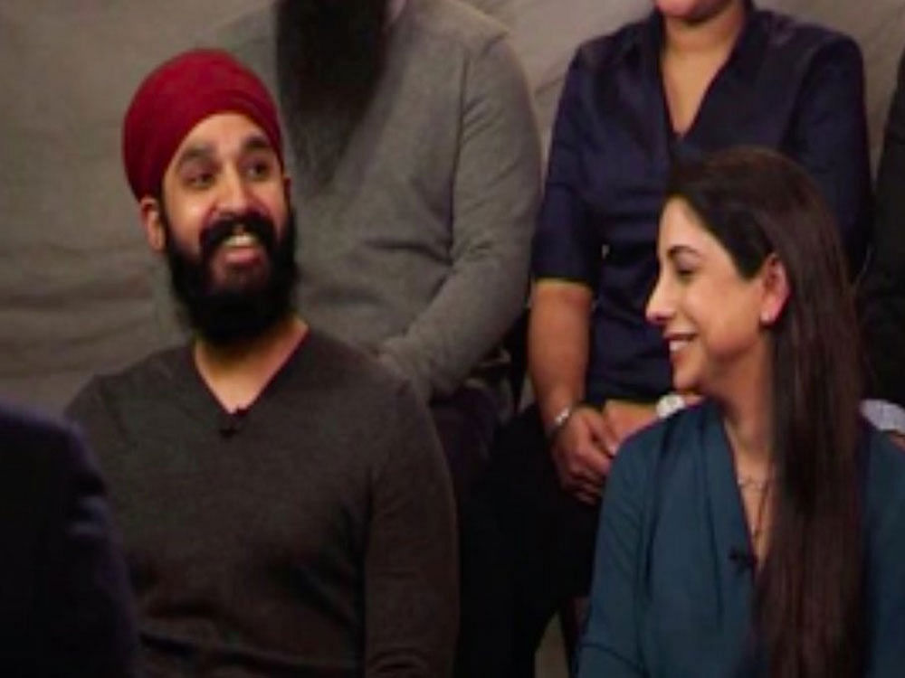 Singh (L) was called 'Osama' by a black teenager. Singh decided to confront his abuser in a kind and emphatic manner. Photo credit: twitter/sikhprof