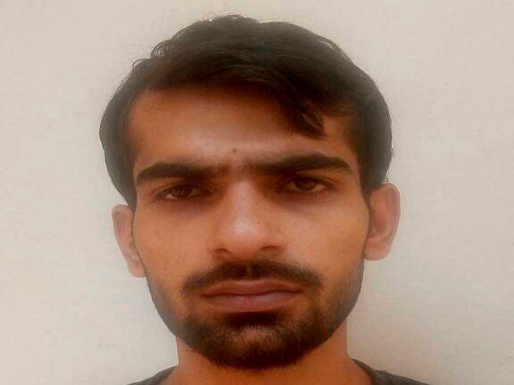 Junaid Chaudhary, a close aide of Chhota Shakeel, who was arrested by the Delhi Police fro northeast Delhi on Thursday. PTI Photo