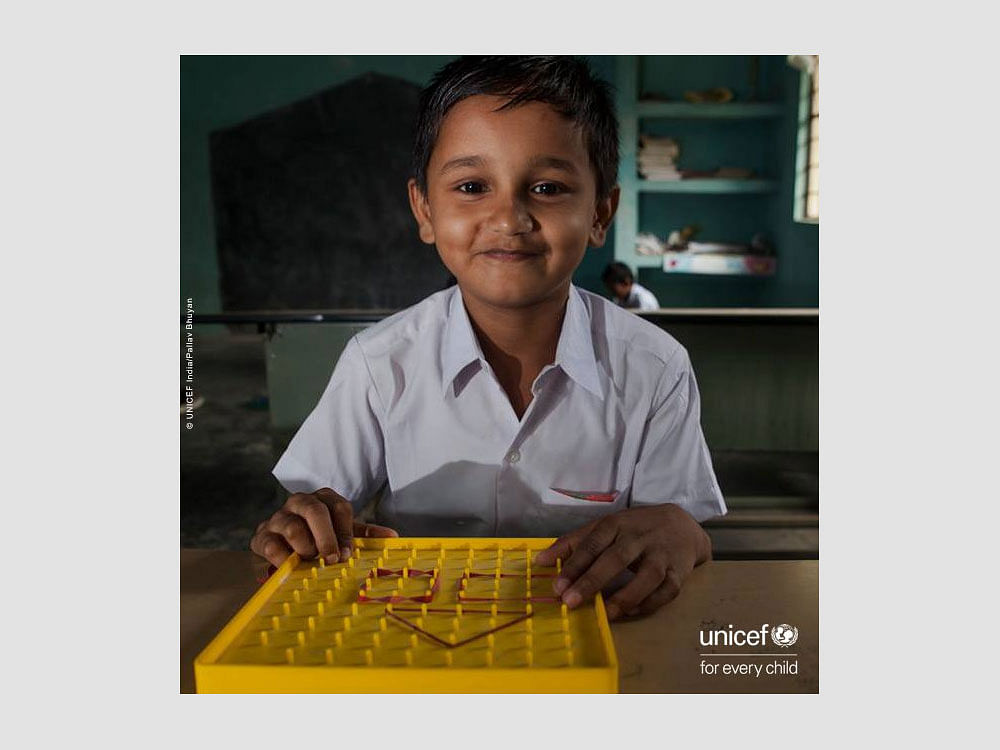 The India arm of the UNICEF shared a tweet on the occasion of the ILO sanctioned holiday with this image. Photo credit: twitter/unicefindia