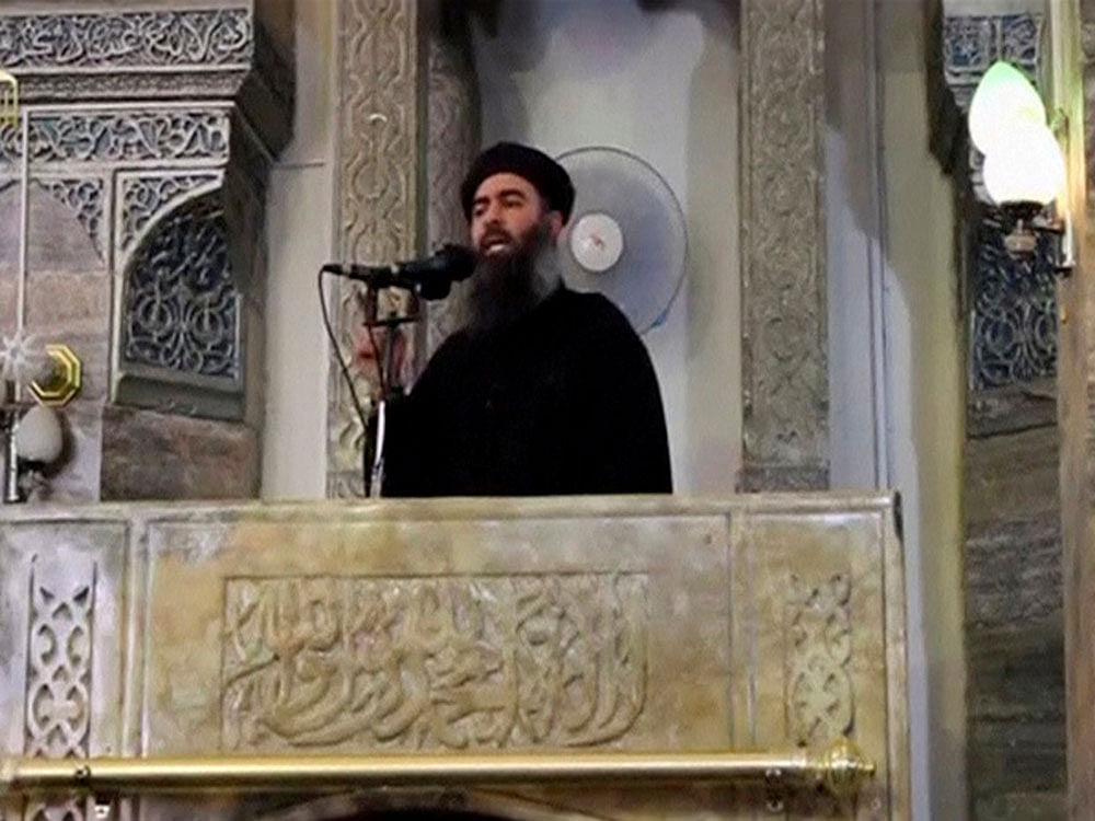 Islamic State leader Abu Bakr al-Baghdadi. Reuters File photo