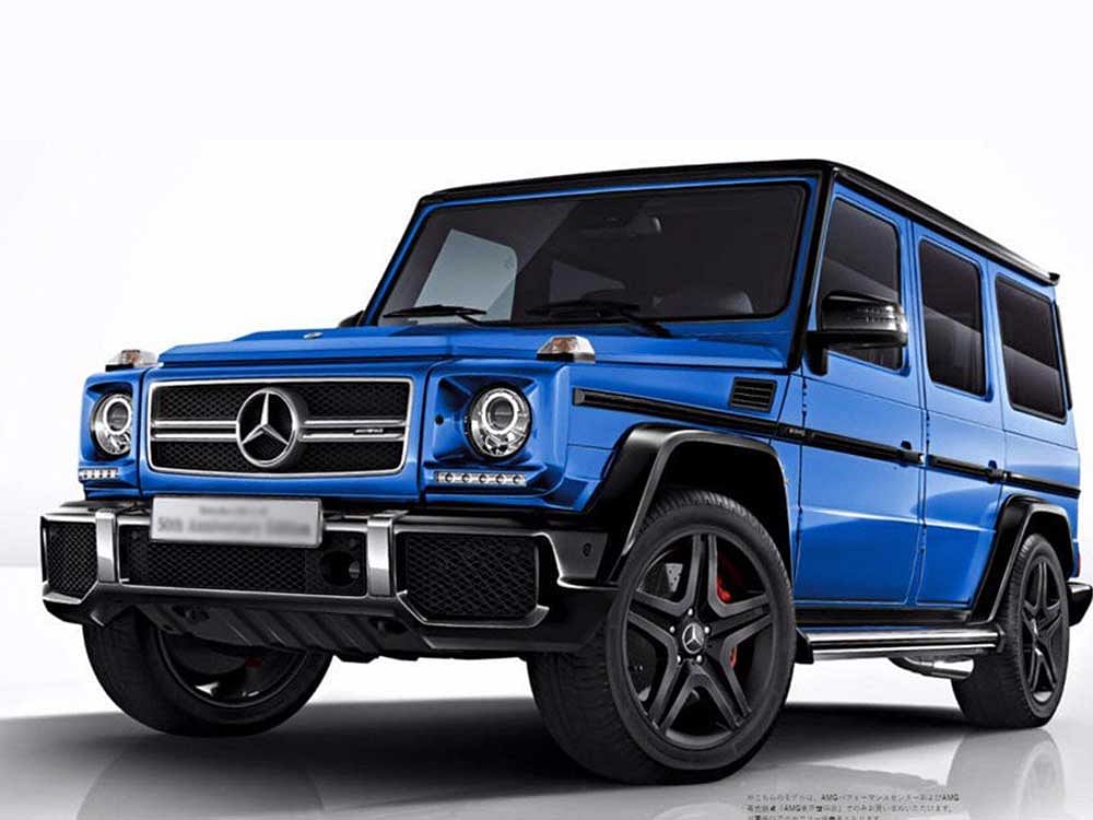 German luxury car maker Mercedes- Benz today launched two SUVs -- Mercedes-AMG G 63 'Edition 463' and Mercedes-AMG GLS 63 priced at Rs 2.17 crore and Rs 1.58 crore (ex-showroom Pune) respectively. Credit: Twitter