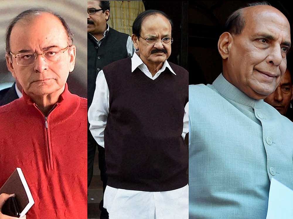 Home Minister Rajnath Singh, Finance Minister Arun Jaitley and Naidu were appointed by BJP president Amit Shah on June 12 to hold talks with opposition parties and allies in a bid to select a consensus candidate for the poll.