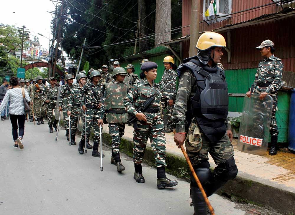 Giri said the West Bengal government is conspiring to suppress the democratic movement for Gorkhaland brutally by using force. PTI file photo.