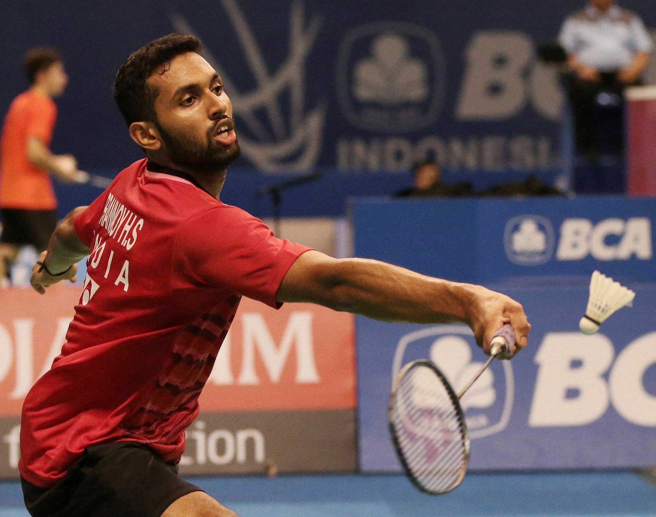 India's HS Prannoy plays against Malaysia's Lee Chong Wei during the second round of the Indonesia Open badminton championship in Jakarta, Indonesia, Thursday, June 15, 2017. AP/PTI