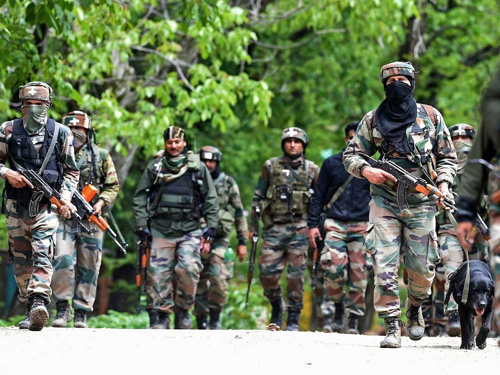 The encounter started at 10 AM after security forces, including army personnel, cordoned off a house at Malik Mohalla in Arwani village following an intelligence tip-off that three militants were present inside, officials said. File photo