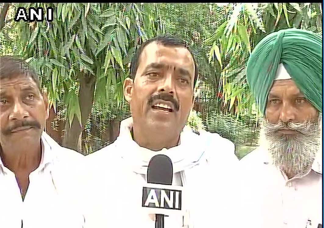 Fight is over the fact that farmers aren't getting right price for their produce-Harinam Singh, Bhartiya Kisan Union on farmers' loan waiver. Photo credit: ANI.