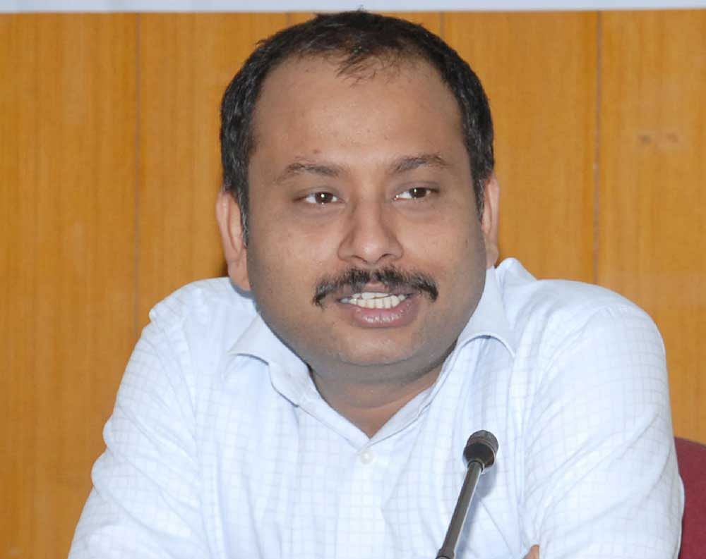 Karnataka cadre IAS officer Anurag Tiwari. Deccan Herald File photo
