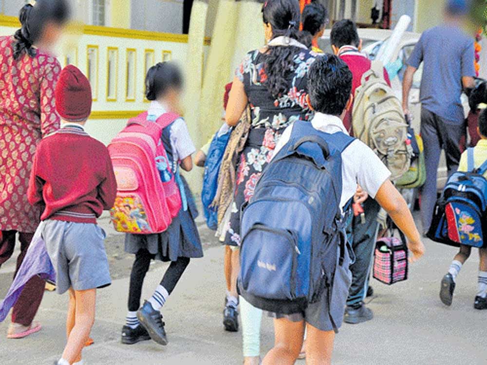 At least 3.33 lakh children were found to have been enrolled in more than one elementary schools in Andhra Pradesh after the State authorities began updating students data linking them with Aadhaar. File photo for representation only