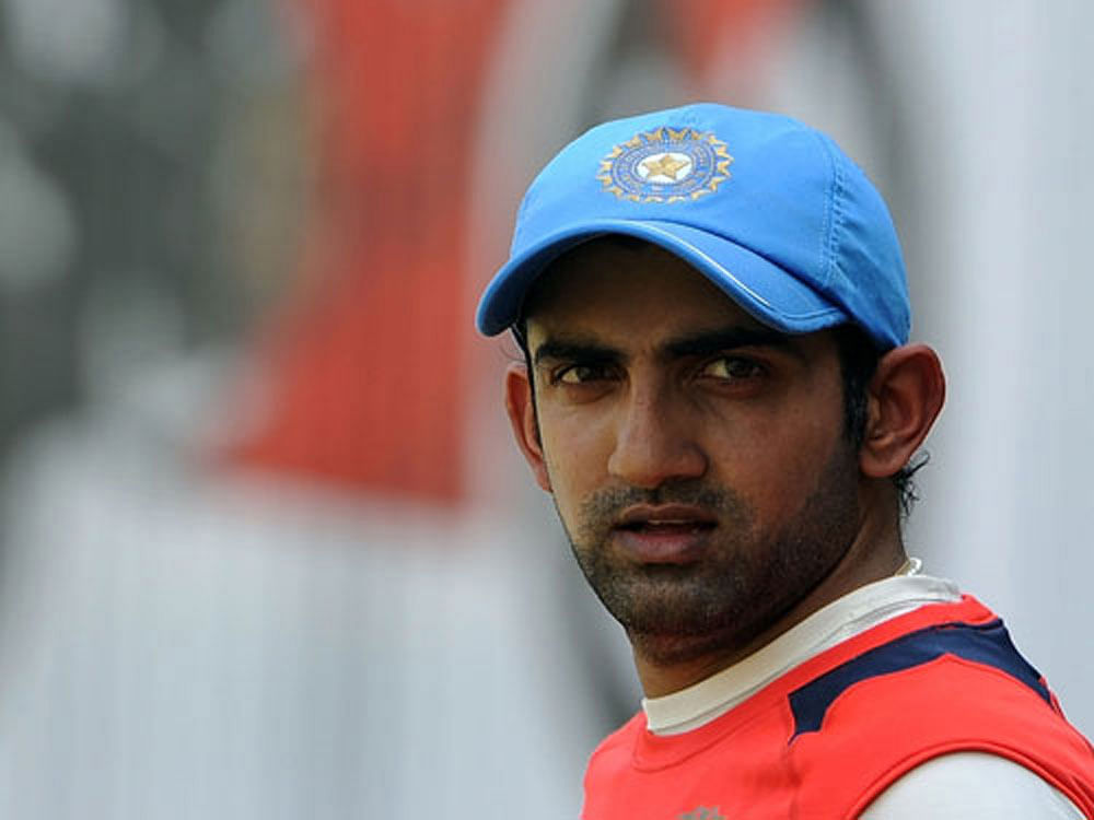 Gambhir was targeted by a member of the Shiv Sena for his tweet suggesting Umar Farooq to go to Pakistan. file photo.
