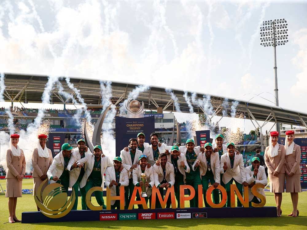 India, who hold the hosting rights for the next Champions Trophy in 2021, lost the title to Pakistan by 180 runs in the finals at The Oval on Sunday. Reuters Photo