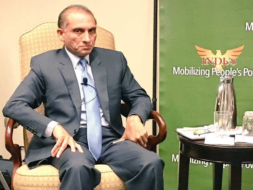 Pakistan's Ambassador to the US Aizaz Chaudhry today faced some blunt and tough questions from his Afghan counterpart about Islamabad's destabilisation and terrorist activities inside Afghanistan. Image courtesy Twitter