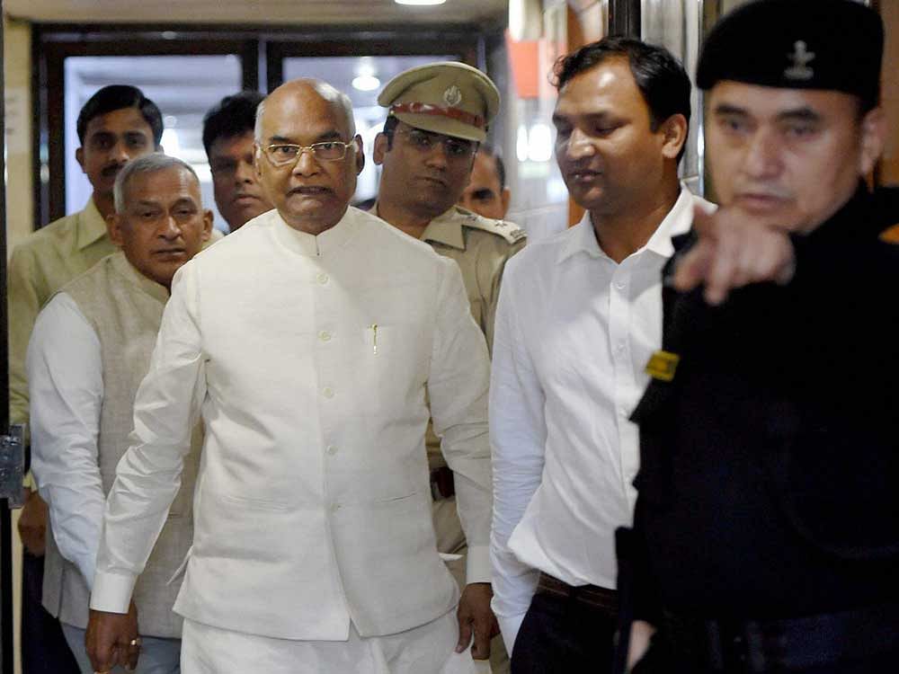 Kovind will be staying at the expansive 10 Akbar Road bungalow in the heart of Lutyens Delhi for about a month till the presidential election on July 17, top sources said. PTI file photo.