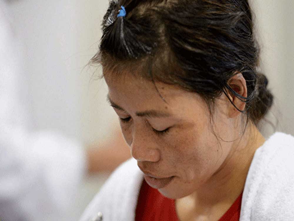 Mary Kom (51kg), who was returning to action after a one-year hiatus, went down by a unanimous decision to Korean Chol Mi Bang. PTI File Photo