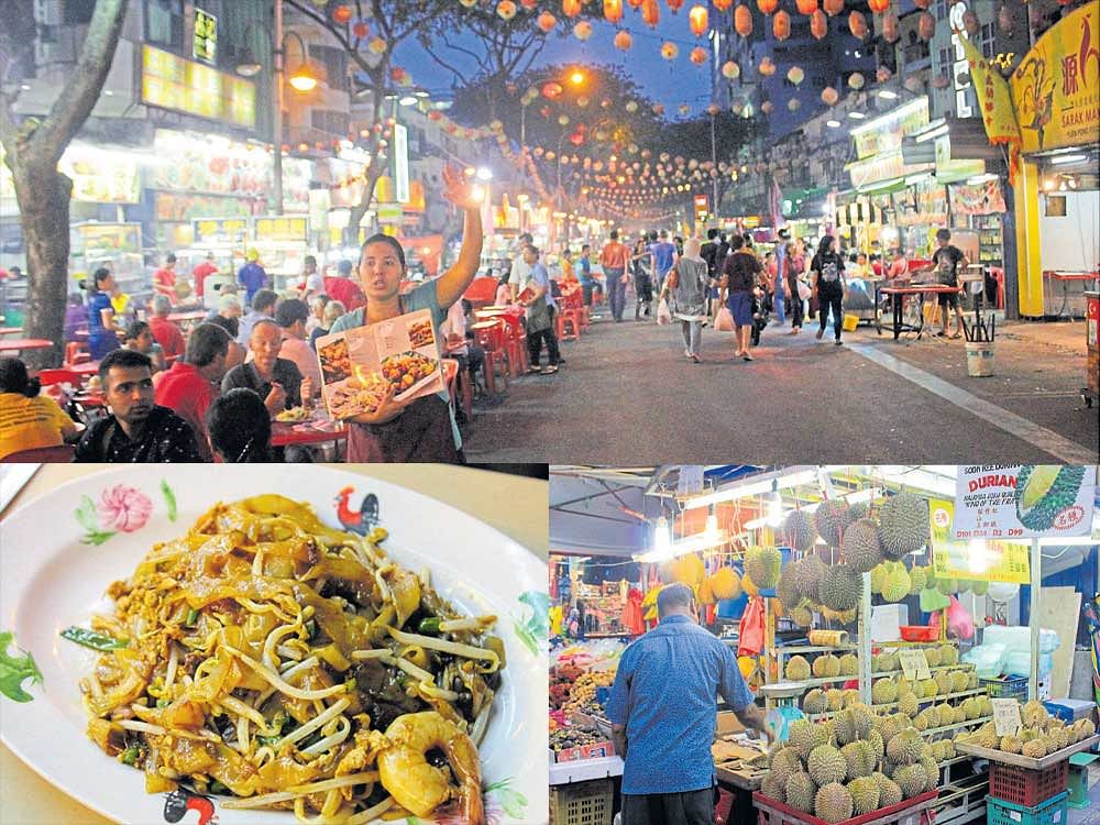 Busy Jalan Alor in Kuala Lumpur's Bukit Bintang area is crammed with street food stalls and hawker fare. Photos by authors