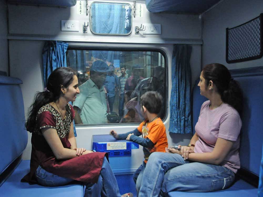 Targeting the festive season which begins from October, railways have launched a three-month programme under Project Swarn (gold) to refurbish coach interiors, improving toilets and cleanliness in coaches. There have been complaints pertaining to catering, punctuality, toilet cleanliness and quality of linen among others in these trains. File photo