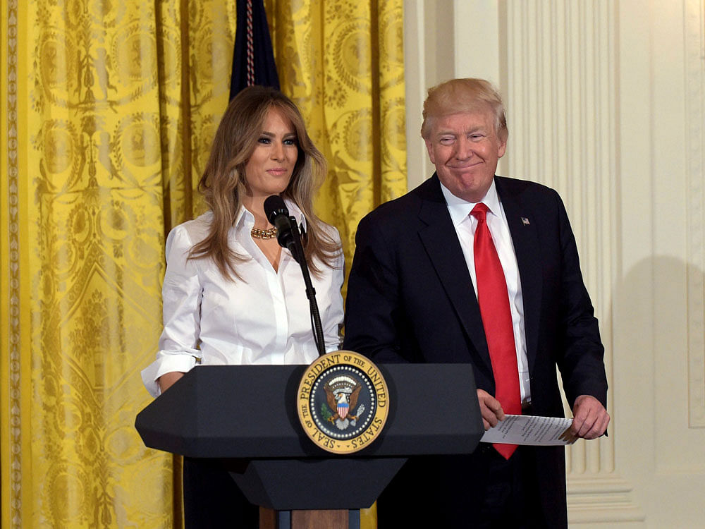 President Donald Trump and US First Lady Melania Trump. AP/PTI File Photo