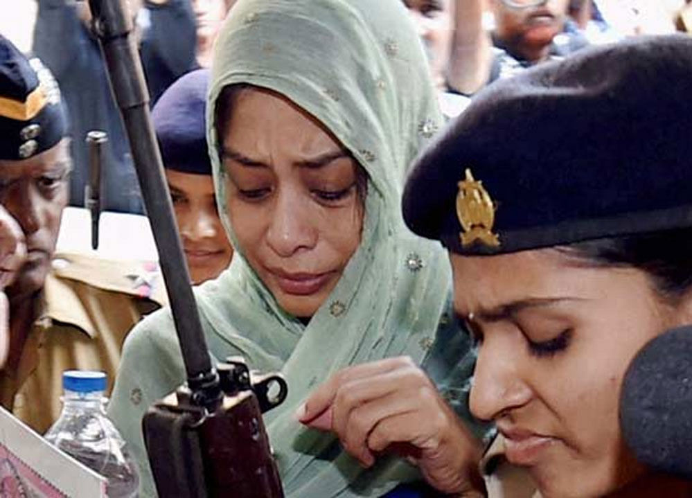 Sheena Bora murder case accused Indrani Mukerjea, booked for rioting in a women's prison. PTI Photo