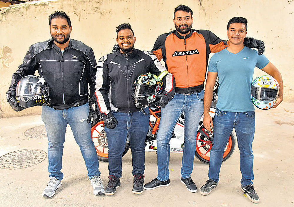 Passionate: (From left) Preetam&#8200;Bose, Shaun Rodrigues, Ajit Bharadwaj and Siddhanth Koundinya.