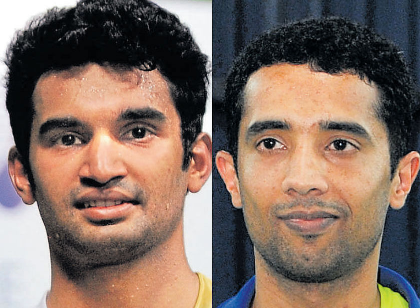 Anup Sridhar (left) and Arvind Bhat have been named in coaches' panel for Seniors. DH FILE PHOTOS