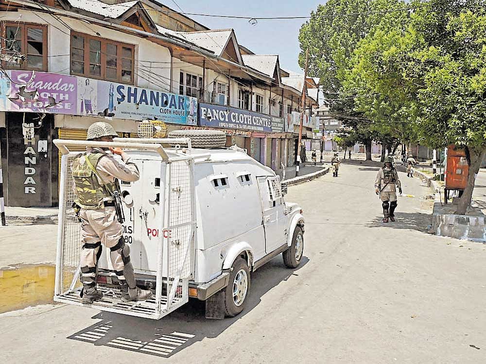 Restrictions have been imposed in five police stations in downtown (old city) areas of Srinagar the summer capital of Jammu and Kashmir, officials said. pti file photo