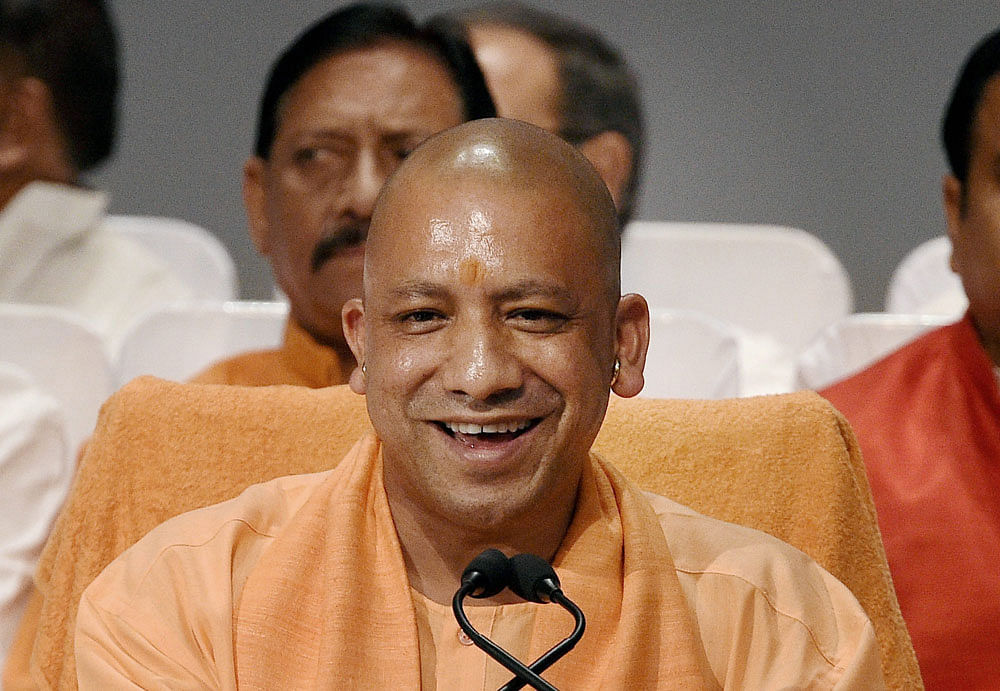 Uttar Pradesh Chief Minister Yogi Adityanath said the BJP got a massive mandate in the 2017 Uttar Pradesh Assembly elections due to the works done by the Narendra Modi government. PTI Photo